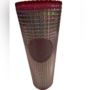 Starbucks Purple Pink Grid Venti Tumbler 24oz